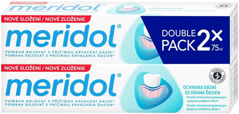 meridol gum protection toothpaste duopack