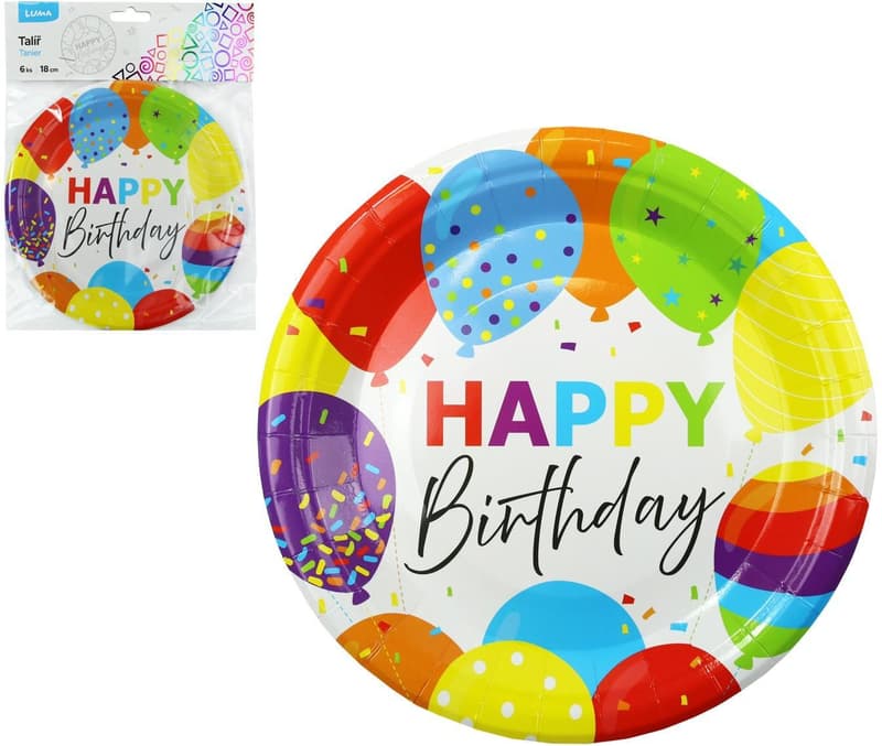 Luma Happy Birthday Plate 18 cm