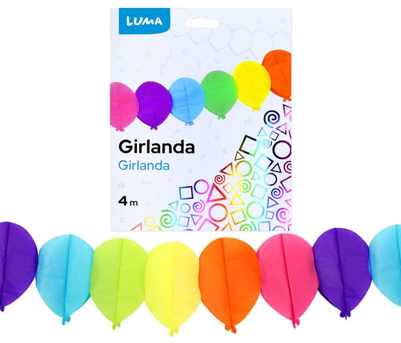 Luma Girlanda balónky, 4 m