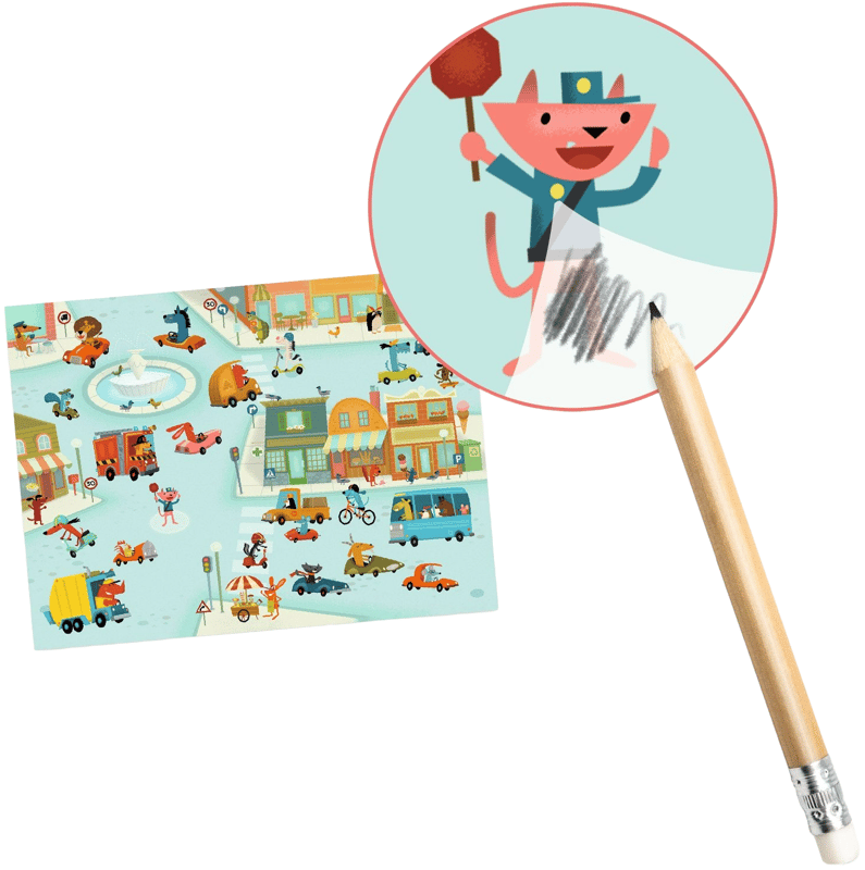Djeco Set of Cars Pens