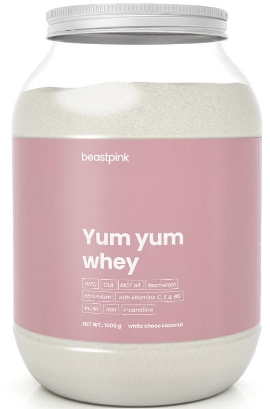 BeastPink Yum yum whey protein bílá čokoláda a kokos