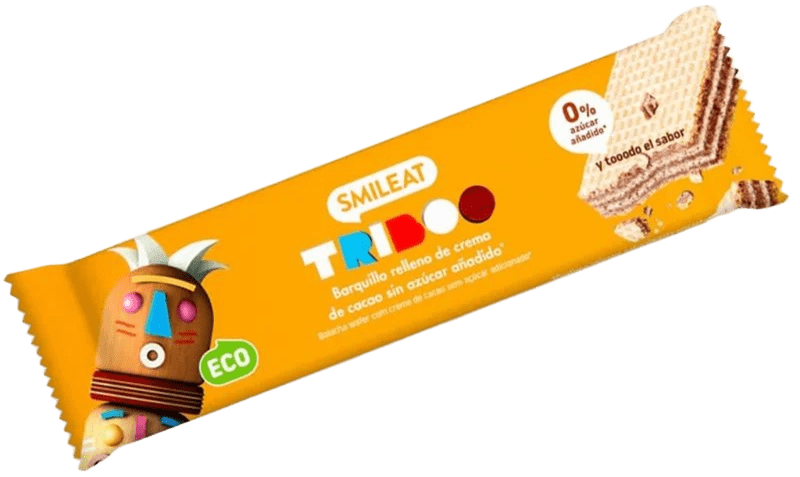 BIO whole grain wafer with cocoa filling with agave 30g