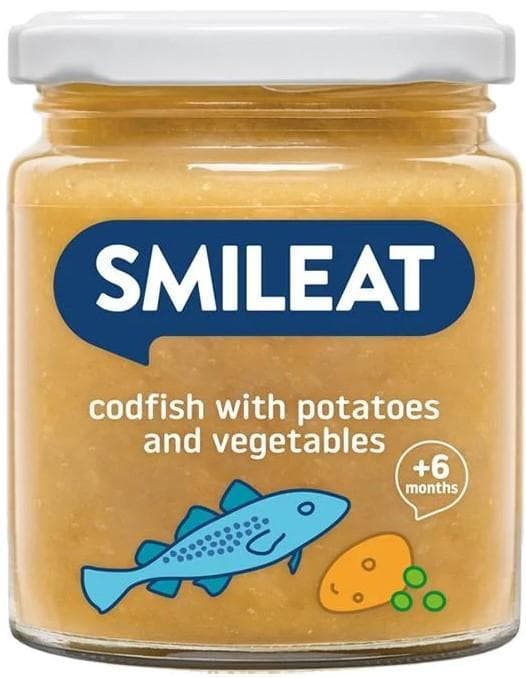 BIO side dish wild cod with potatoes and vegetables with extra virgin olive oil 6M+ 230g