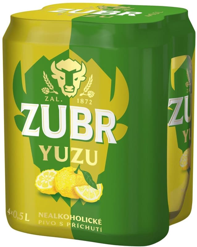 Zubr Yuzu non-alcoholic can (4×0,5 l)