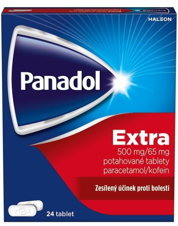 PANADOL EXTRA 500MG/65MG Potahovaná tableta 24 IV