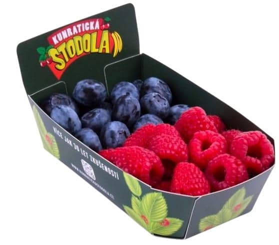 Kunratická stodola - Duopack (raspberries and blueberries), punnet