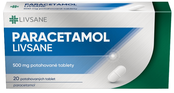 PARACETAMOL LIVSANE 500MG Potahovaná tableta 20