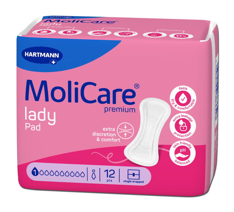 VLOŽKY ABSORPČNÍ MOLICARE LADY 1 KAPKA 194ML,12KS