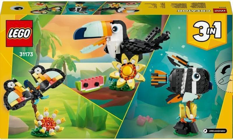 LEGO® Creator 3 v 1 31173 Divoká zvířata: Tropický tukan