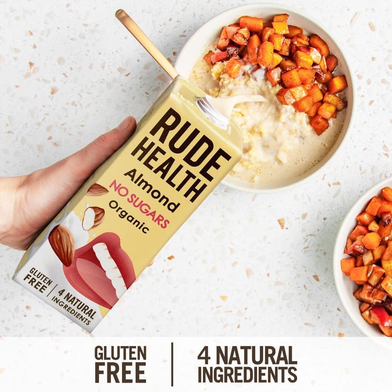 Rude Health BIO Mandlový nápoj bez cukru