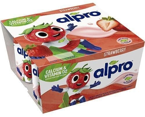 Alpro Kids fermented soy dessert strawberry 4×115 g