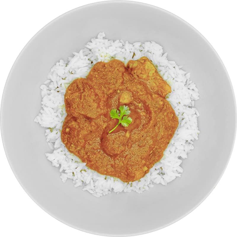 Pappudia Butter chicken with rice