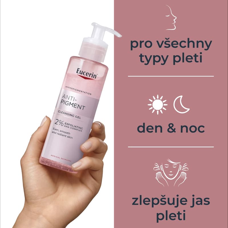 Eucerin AntiPigment rozjasňující čisticí gel 400ml
