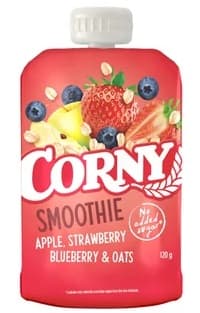 Corny Smoothie jablko, jahoda, borůvka, ovesné vločky