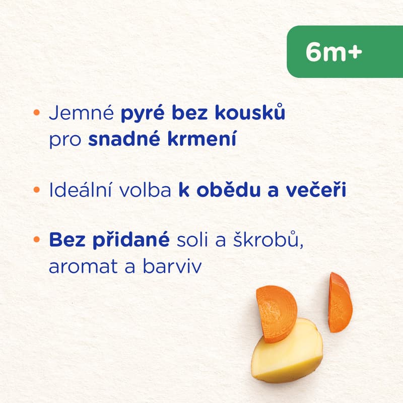 Sunar baby food carrot with beef and potatoes 6m+, 190g