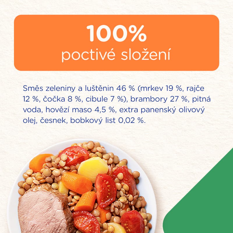 Sunar Příkrm dušená zelenina s čočkou