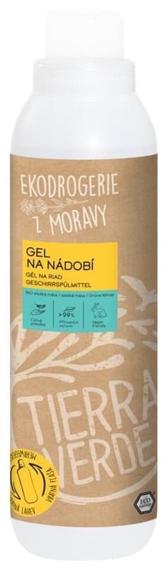 Tierra Verde Gel na nádobí BIO sladká máta, náhradní náplň