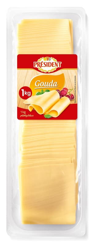 Président Gouda plátky