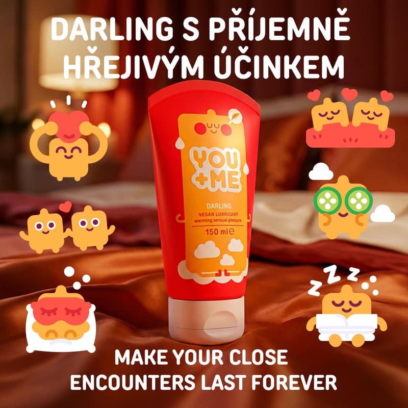 You+Me Darling Vegan lubrikant s hřejivým uvolňujícím účinkem