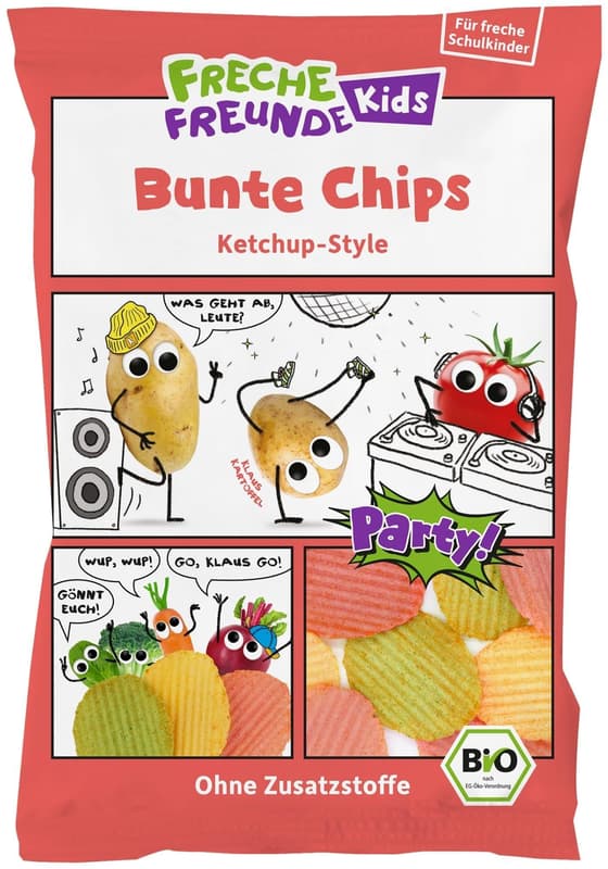 Freche Freunde BIO Zeleninové chipsy s příchutí kečupu