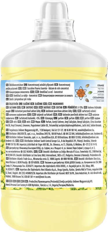 Coccolino Happy Yellow fabric softener (1.7 l)