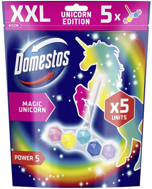 Domestos Power 5 Unicorn WC blok (5×50 g)