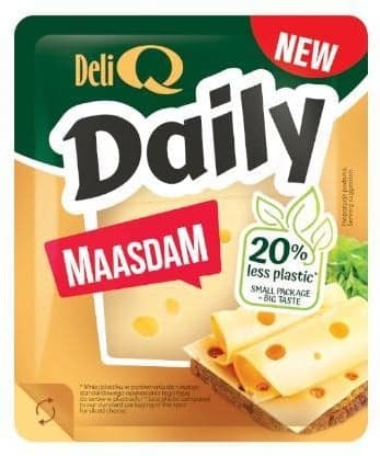 Deli Q Daily Dutch Maasdam slices 