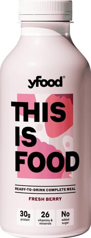 Yfood Drink Fresh Berries drink with raspberry and strawberry flavor