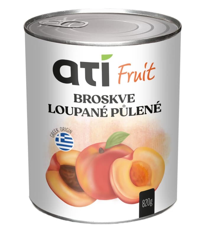 Ati Fruit Peeled Halved Peaches