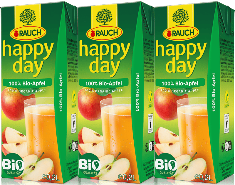 Rauch BIO Happy Day 100% jablko 3×0,2 l