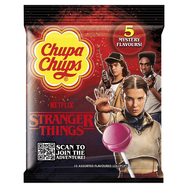 Chupa Chups Stranger Things mix of drops with various flavors