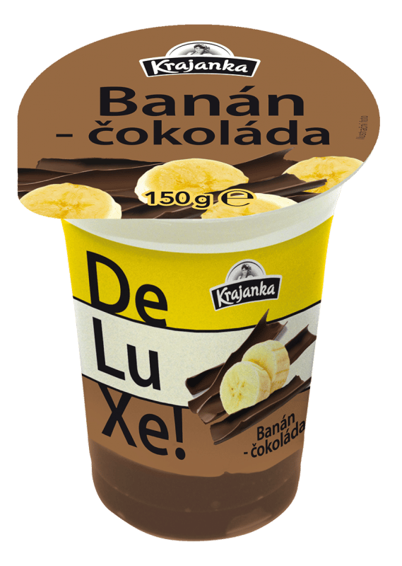 Krajanka DeLuXe creamy yoghurt banana and chocolate