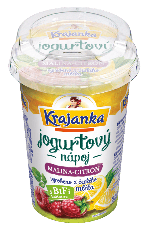 Krajanka Jogurtový nápoj malina a citron