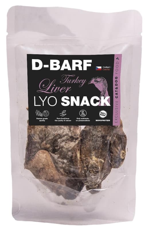 D-BARF Turkey liver freeze-dried treats