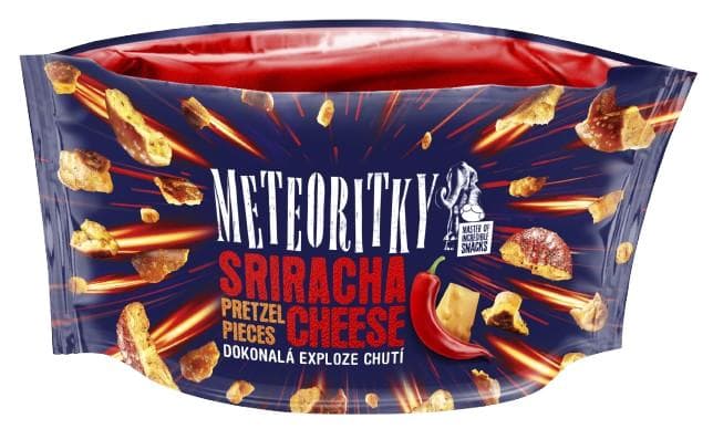 Meteoritky Pretzel pieces with sriracha and cheese flavor