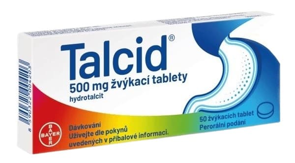 TALCID 500MG žvýkací tableta 50