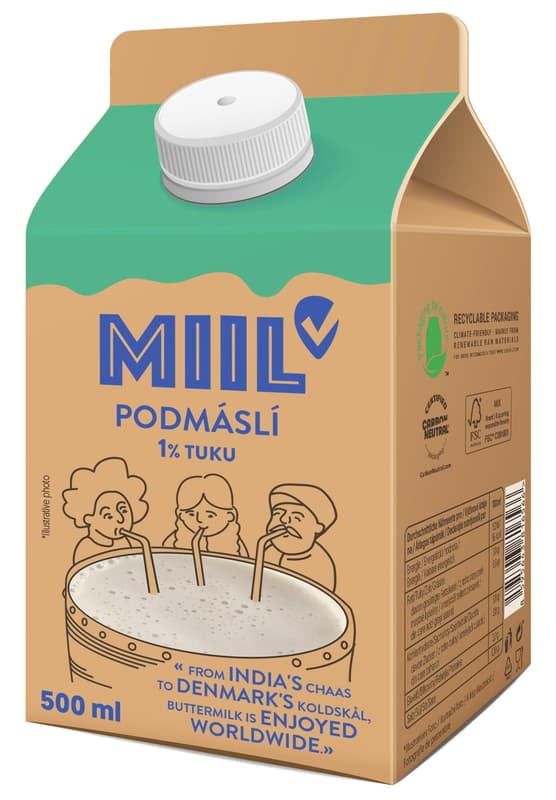 Miil Buttermilk 1% fat