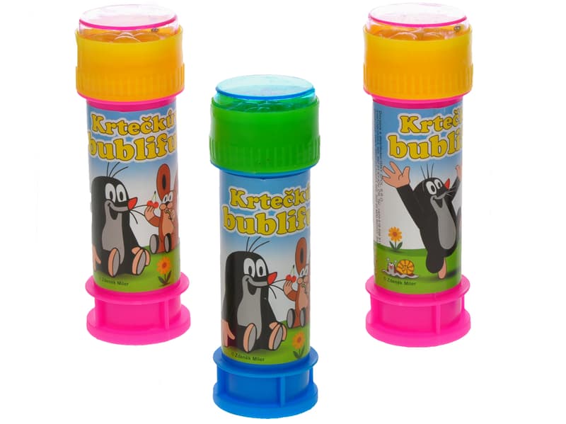 6asstd color (blue, pink, yellow,orange,green,purple) 11cm 60ml bubble fun w/game  24pcs in DBX