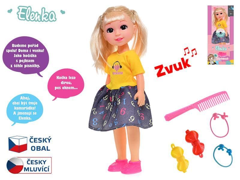 31,5cm BO "try me" plastic fashion doll w/Czech IC and accesories in WBX