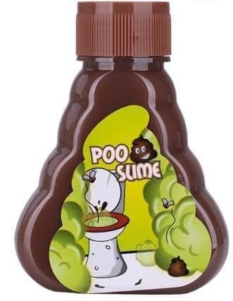 POO 2asstd color (bright brown,dark brown) 10,5cm 140g of brown slime in plastic tube 12pcs in DBX