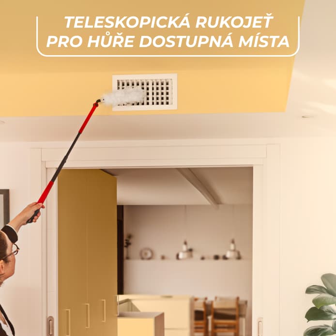 Vileda Flex & Catch prachovka s dlouhou rukojetí