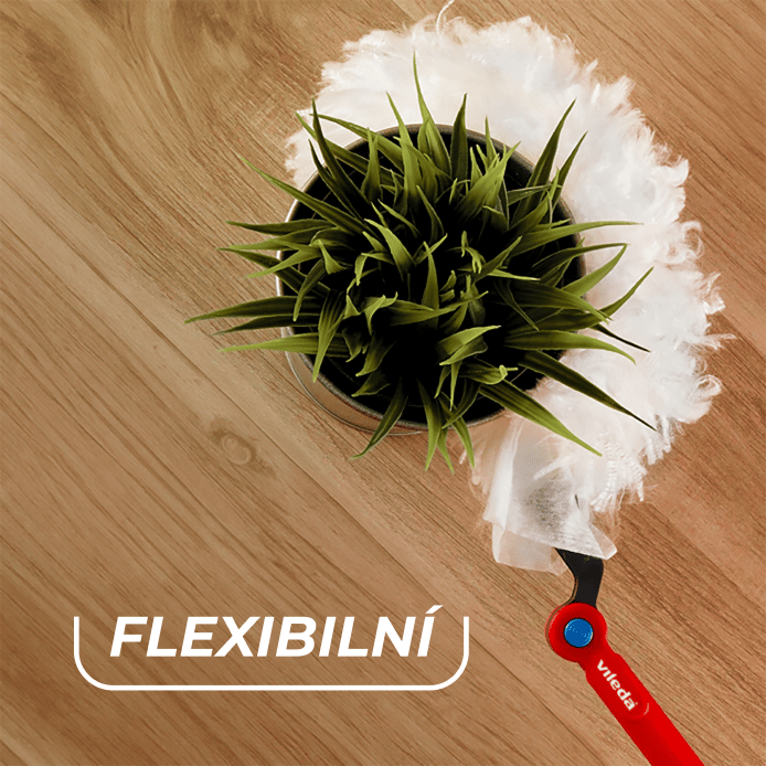 Vileda Flex & Catch prachovka s dlouhou rukojetí