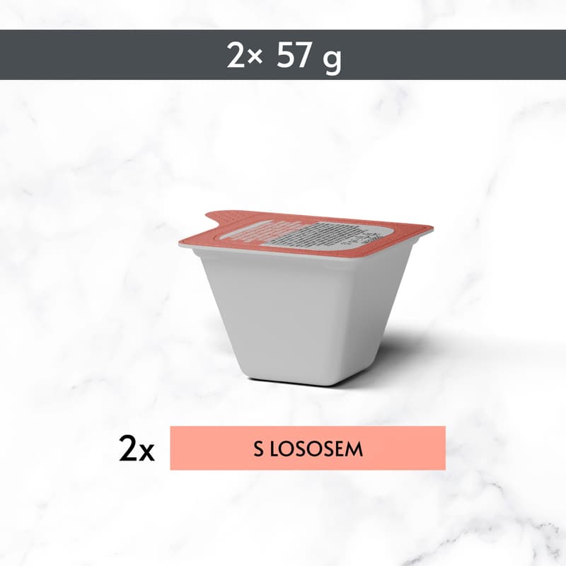 Gourmet Revelations jemné kousky s lososem v želé pro kočky 2×57 g