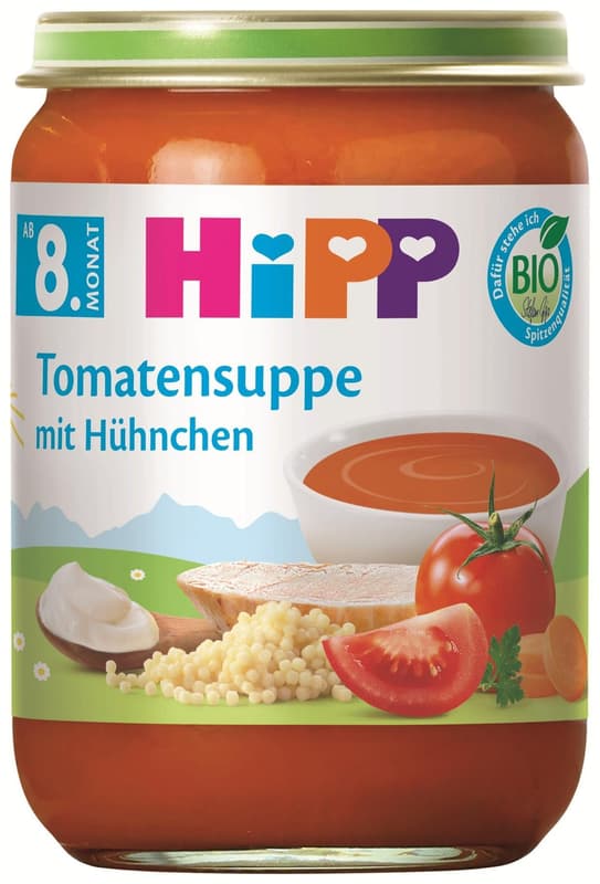 HiPP BIO Tomato soup with noodles and chicken meat