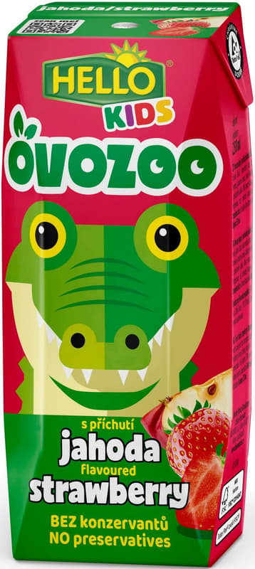 Hello Ovozoo pitíčko – jahoda