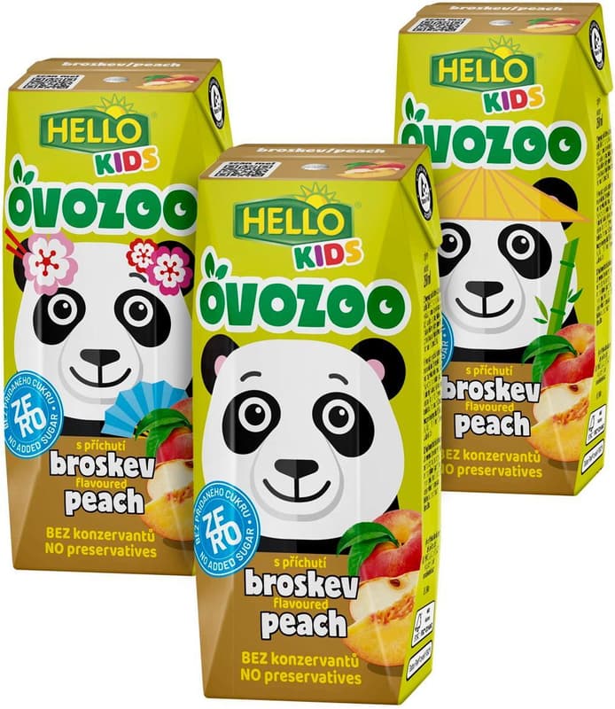 Hello Ovozoo pitíčko – broskev zero