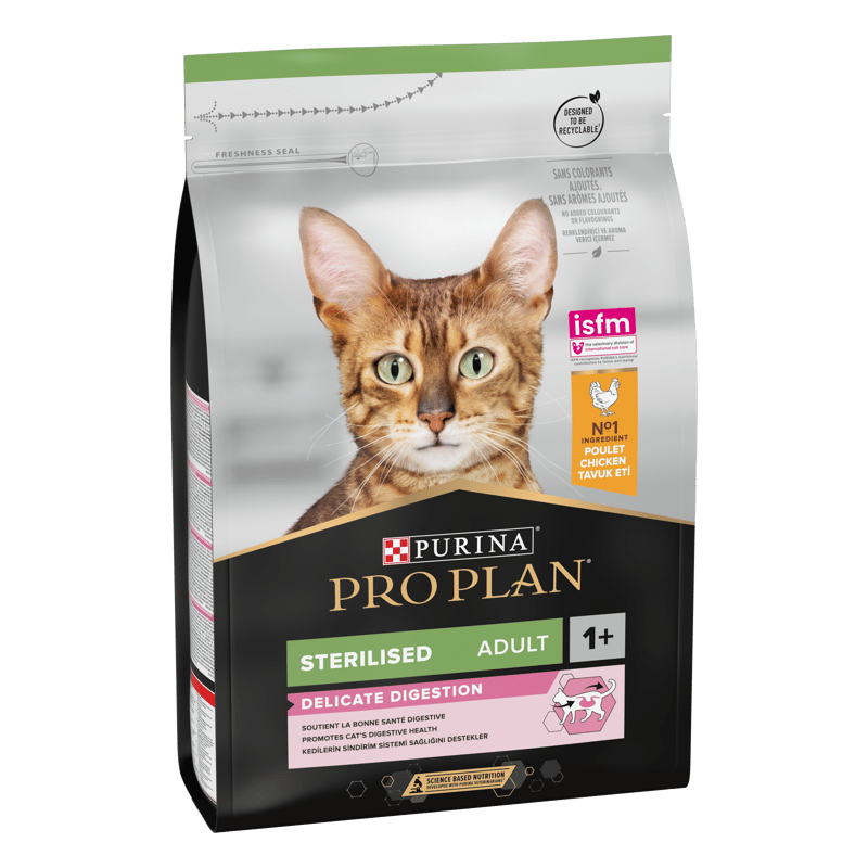 Pro Plan Adult Sterilised Delicate Digestion kuře granule pro kočky