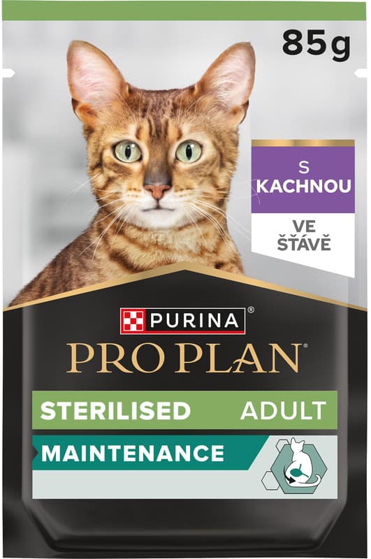 PRO PLAN Sterilised Maintenance pouch for cats duck in gravy 85 g