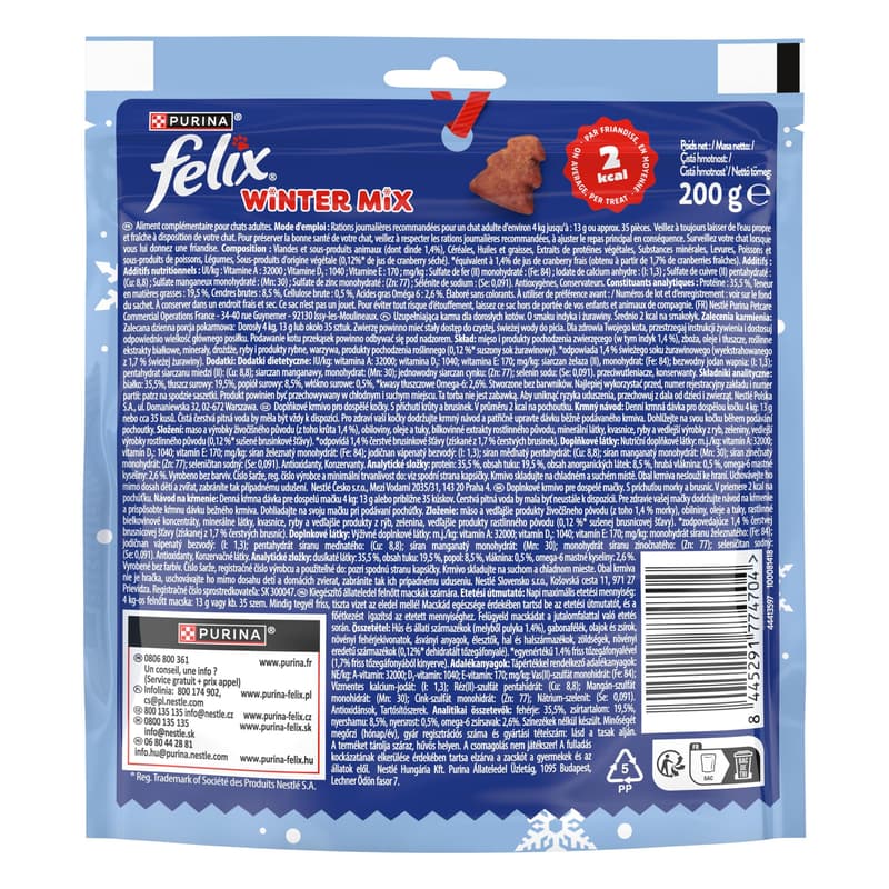 Felix Winter Mix pamlsky pro kočky krůta