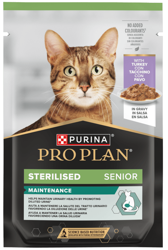 Pro Plan Sterilised Senior 7+ Longevis kapsička pro kočky krůta paštika